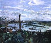 Lovis Corinth view of Blick auf den Kohlbrand oil painting artist